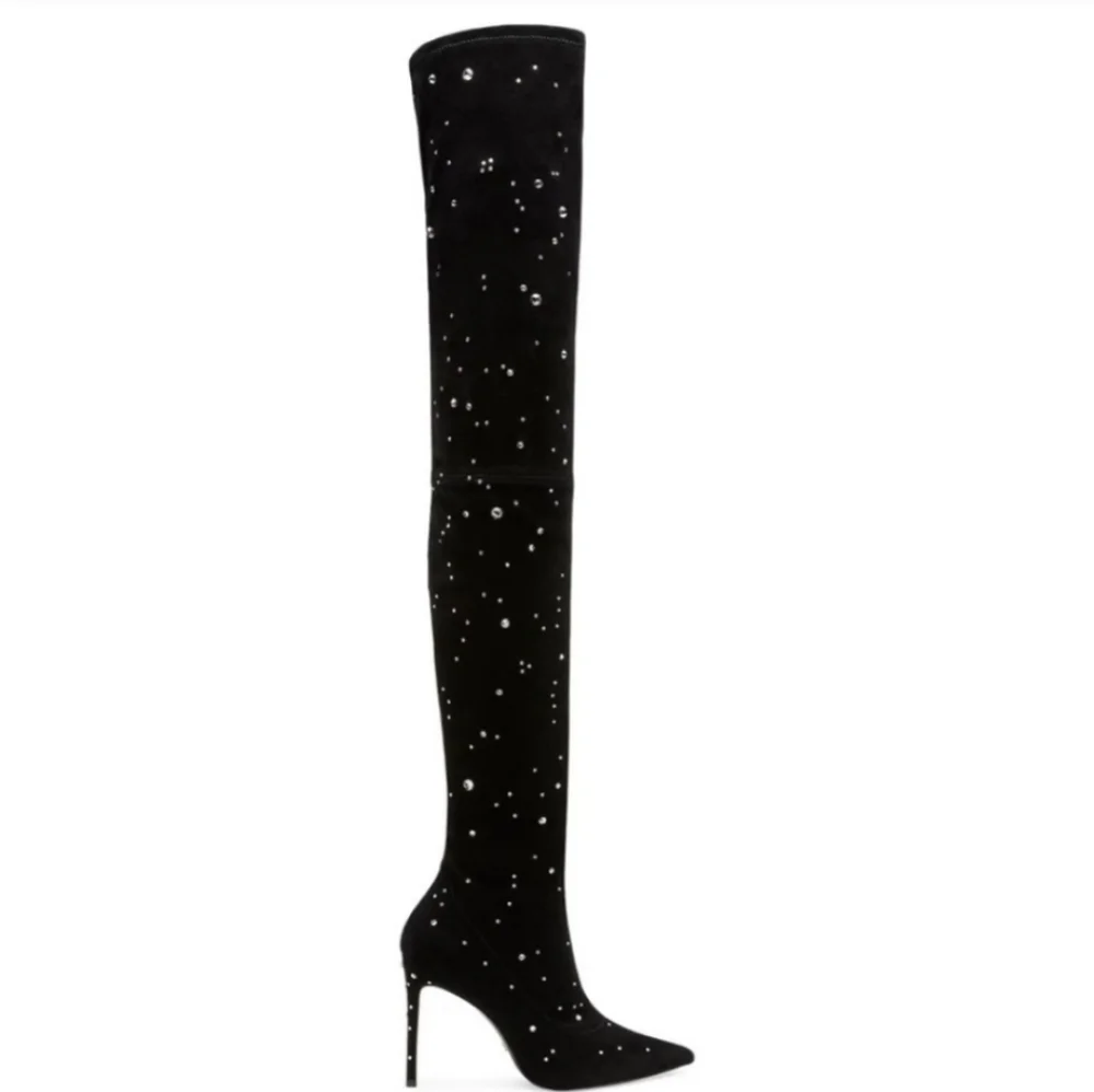 STUART WEITZMAN Over The Knee Boots Black Size 8 New